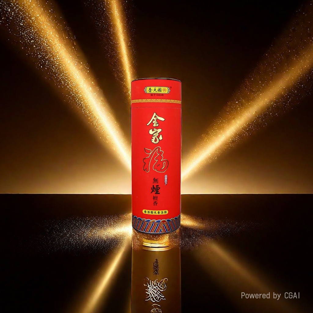Guotianxiang smokeless family Photo Tube Sandalwood Incense for Buddha Worship, 33 cm eco-friendly smokeless incense, bamboo stick incense details Picture