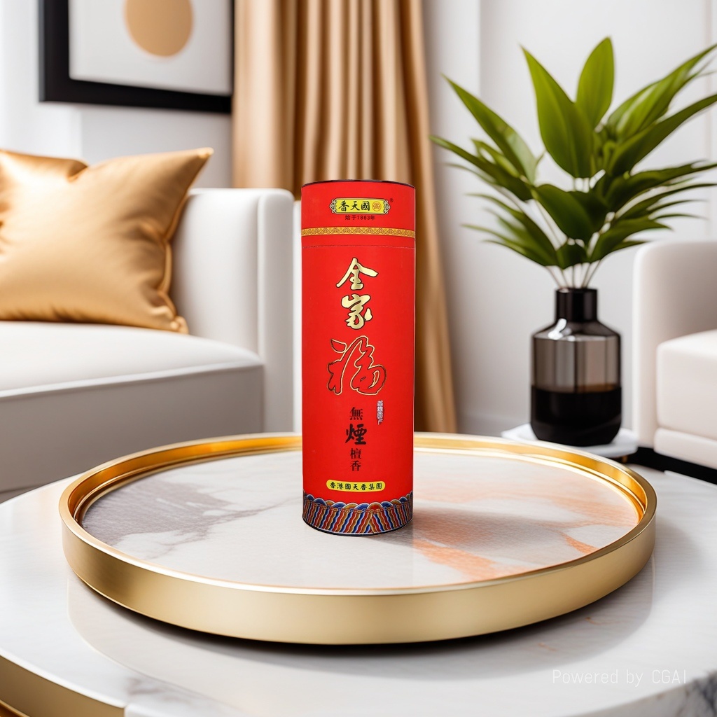 Guotianxiang smokeless family Photo Tube Sandalwood Incense for Buddha Worship, 33 cm eco-friendly smokeless incense, bamboo stick incense Specification image
