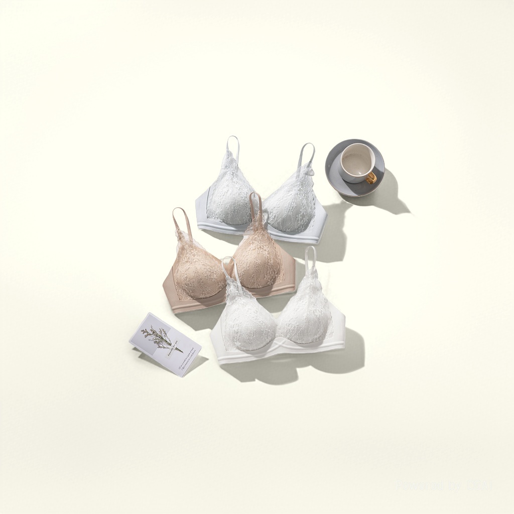 Lace bra set, halter top, beautiful back underwear, bra bra, clasp cup details Picture