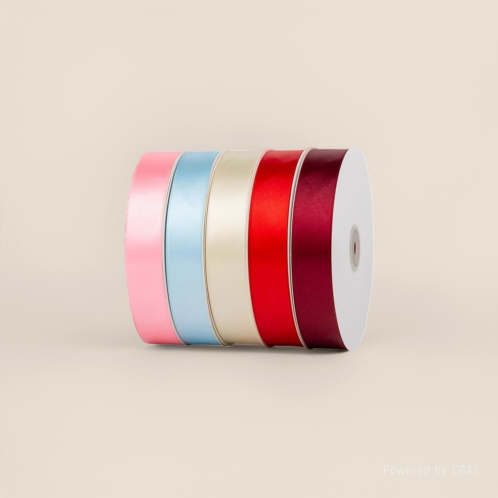 Solid-color silk ribbons, gift bouquets, colored ribbons, baked ribbons, DIY handcrafted materials, polyester cable ties, ribbons Item Picture
