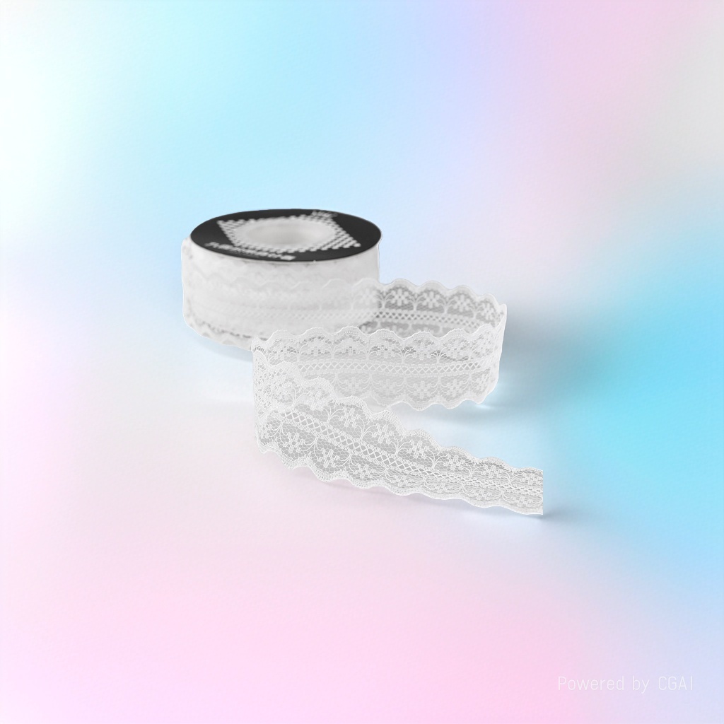 Lace weaving, handcrafted ribbon, white lace, bow, fresh flower bouquet packaging, hand-held bouquet, diy material, binding strap Application Scenario
