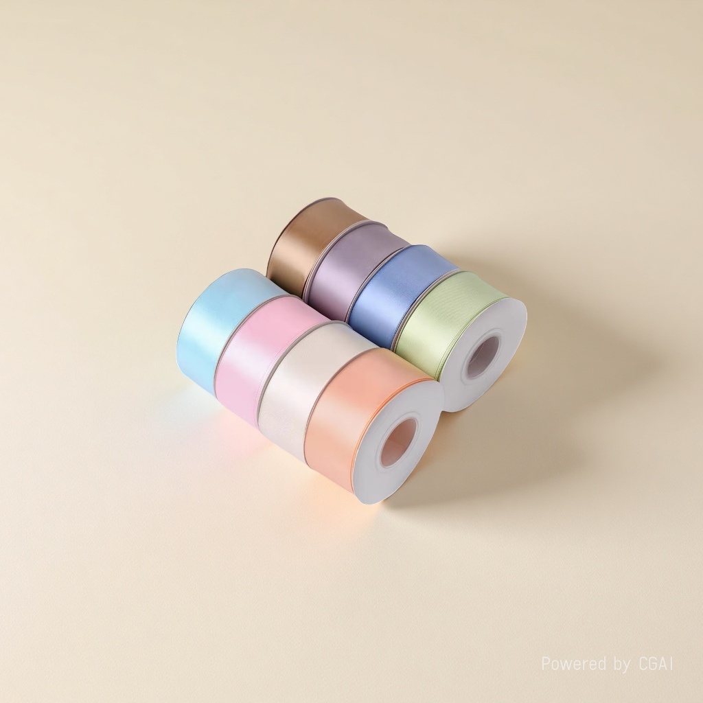 4cm double-sided encrypted solid color silk ribbon colored polyester satin ribbon cake bouquet gift packaging Application Scenario