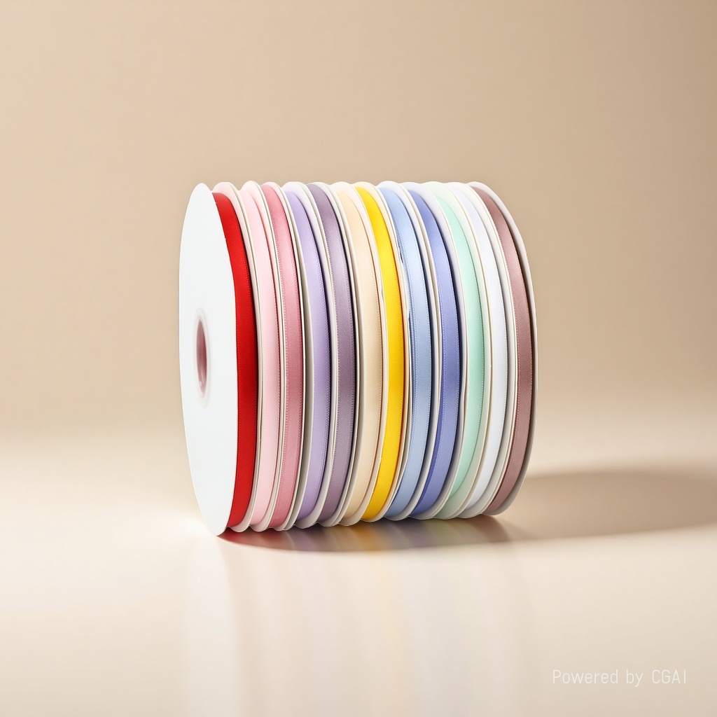 Fine silk ribbon, polyester satin ribbon, diy handmade clothing accessories, braided hair ornaments, cake wrapping, decorative weaving Application Scenario