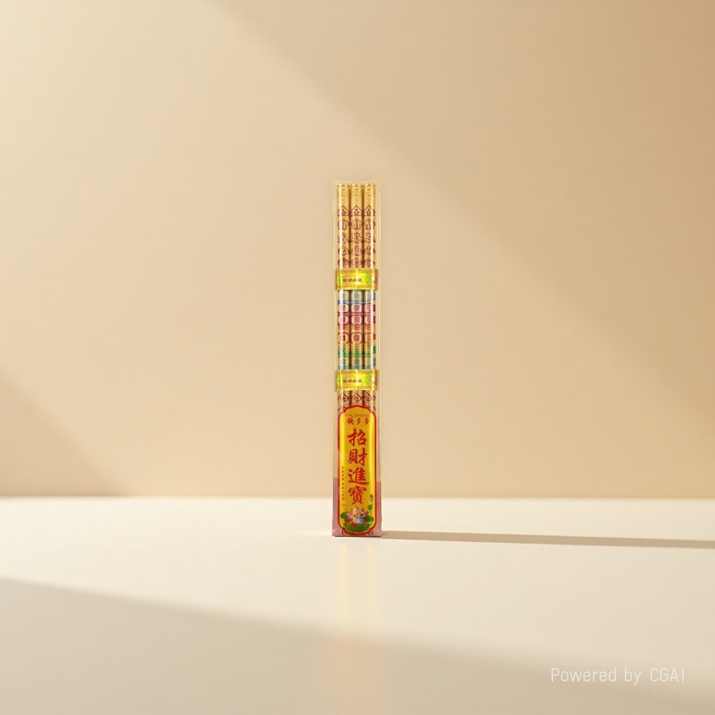 "All requests answered, family peace and safety. Colorful raised character exquisite dragon incense, 60 cm, 3 sticks, temple worship and offering incense. Specification image