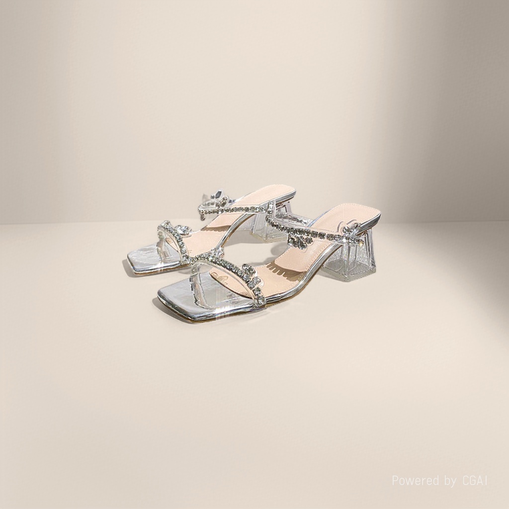 凉鞋/凉鞋青少年女/Highheels/洞洞鞋女夏季带链条/凉鞋女气质细节图