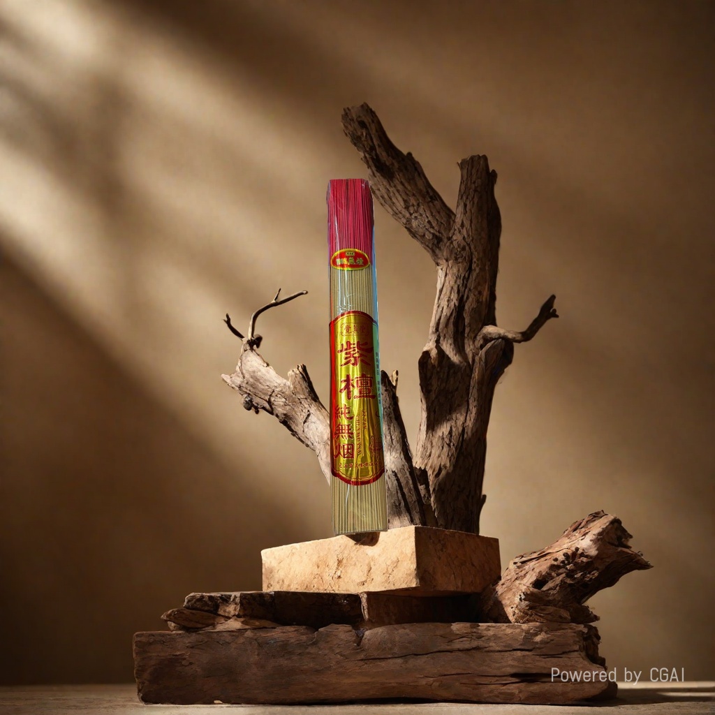 Purple sandalwood smokeless pure sandalwood incense for Buddha worship, home sandalwood incense, 33 cm eco-friendly smokeless incense, bamboo stick incense details Picture