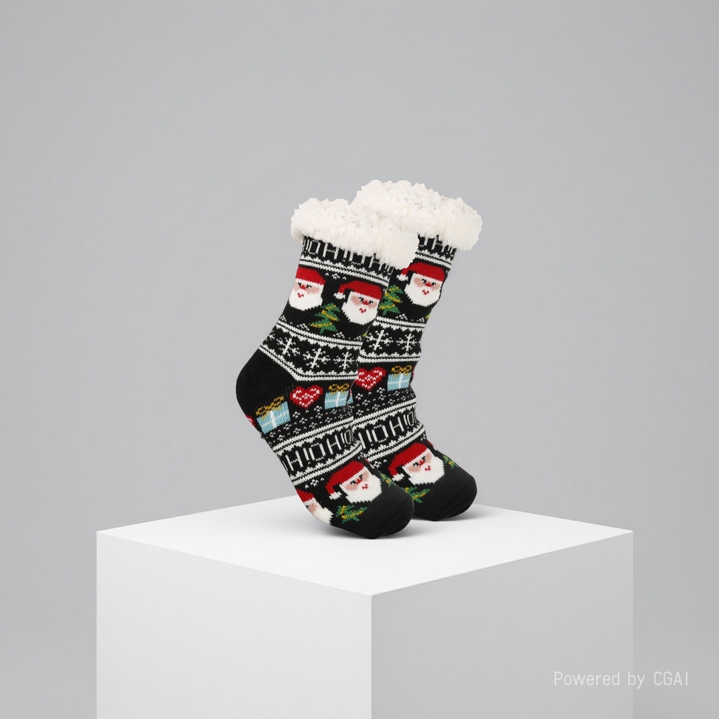 Christmas socks for women, autumn and winter floor socks, snow socks, thickened and fleece home sleeping socks, carpet socks, postpartum socks 165642802 Specification image