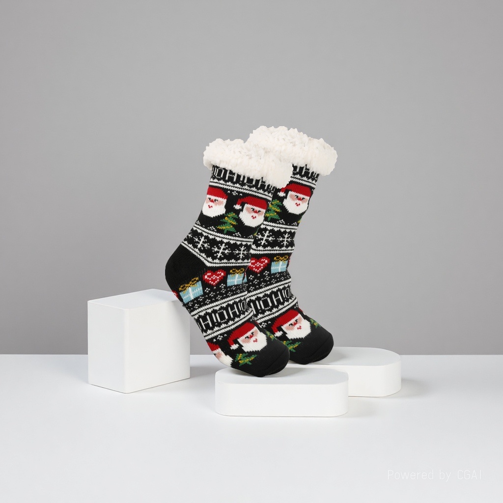 Christmas socks for women, autumn and winter floor socks, snow socks, thickened and fleece home sleeping socks, carpet socks, postpartum socks 165642802