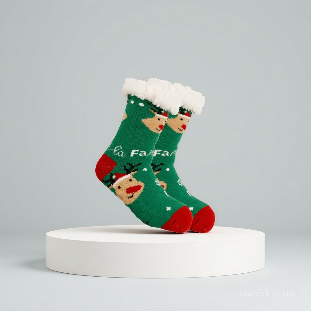 Christmas socks, ladies' autumn and winter floor socks, snow socks, thickened and fleece home sleeping socks, carpet socks, postpartum socks 165651852 Application Scenario
