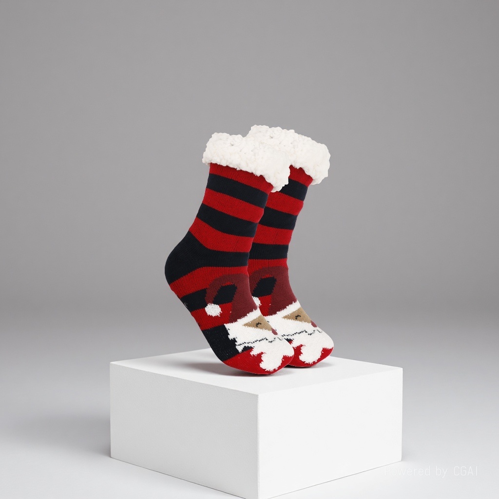 Christmas socks, ladies' autumn and winter floor socks, snow socks, thickened and fleece home sleeping socks, carpet socks, postpartum socks 165705366