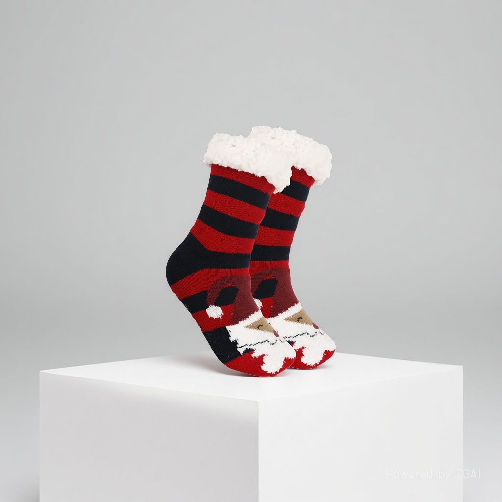 Christmas socks, ladies' autumn and winter floor socks, snow socks, thickened and fleece home sleeping socks, carpet socks, postpartum socks 165705366 Specification image