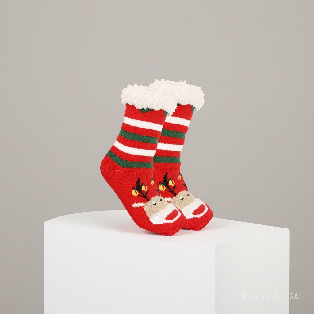 Christmas socks, ladies' autumn and winter floor socks, snow socks, thickened and fleece home sleeping socks, carpet socks, postpartum socks 165712824 Application Scenario