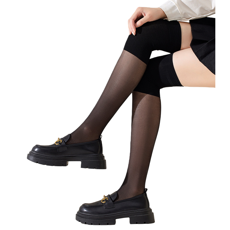 Black stockings for girls are sexy in summer. Thickened fleshy stockings and calf socks for girls are cute in summer Item Picture