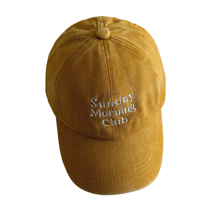 Yellow baseball cap, adult sun protection hat, straw hat, thickened and breathable Item Picture