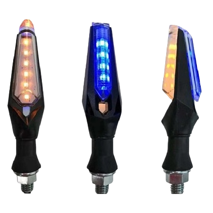 LED转向灯角灯摩托车专用LED转向灯加装配件白底实物图