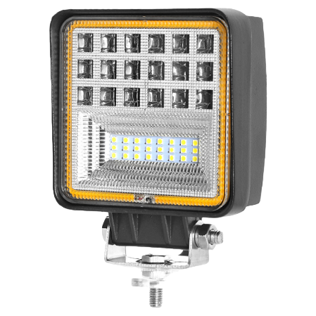 Mini keychain flashlight, square LED work light, LED mobile camping light, 1200 lumens strong light, portable Item Picture