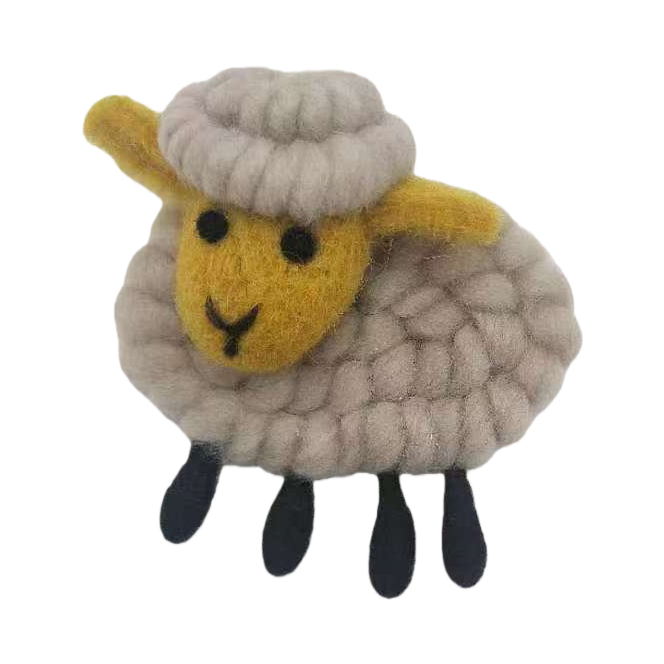 Two-color felt fabric, wool strip felt, wool felt, handcrafted materials Item Picture