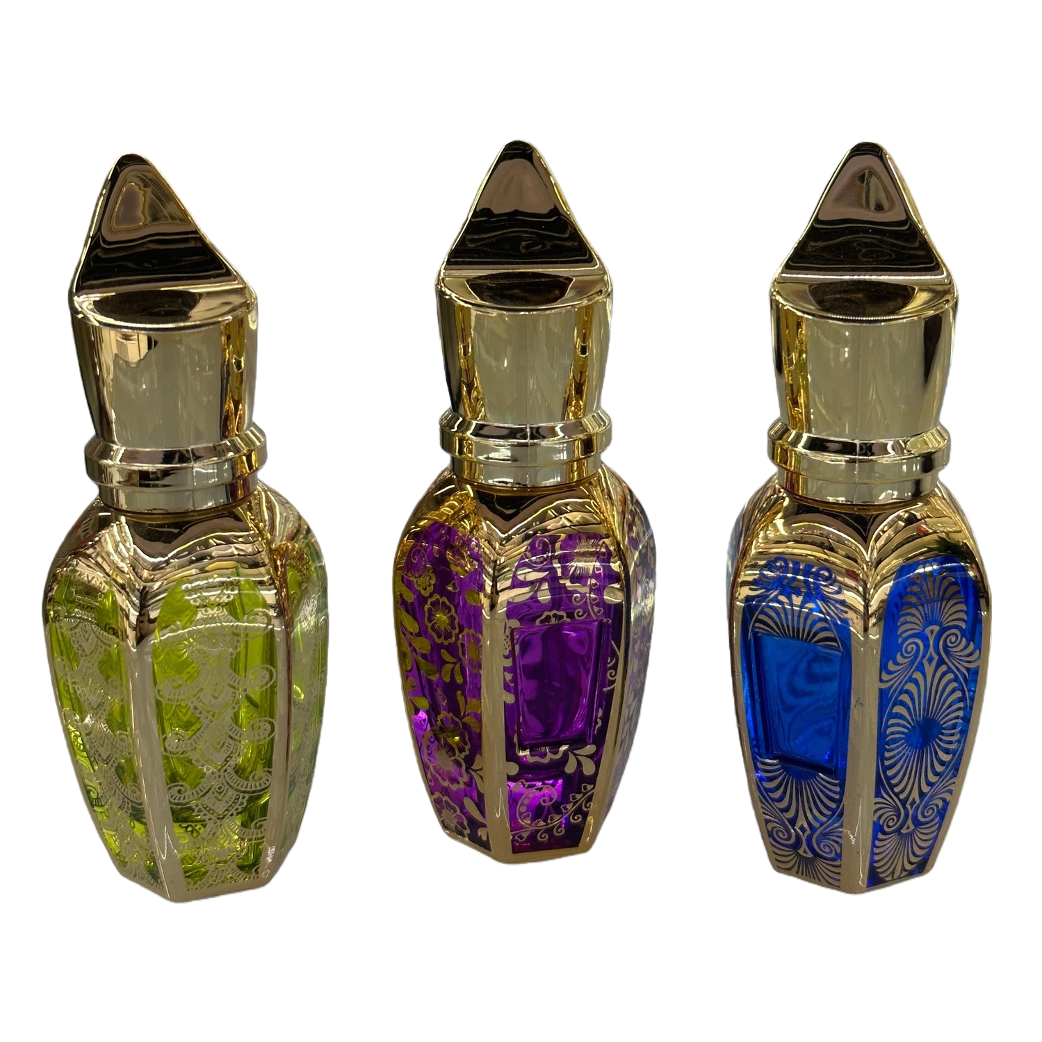 Factory wholesale 30ml perfume bottles, electroplated glass essential oil empty bottles, travel portable portioned bottles, cosmetic spray bottles Item Picture
