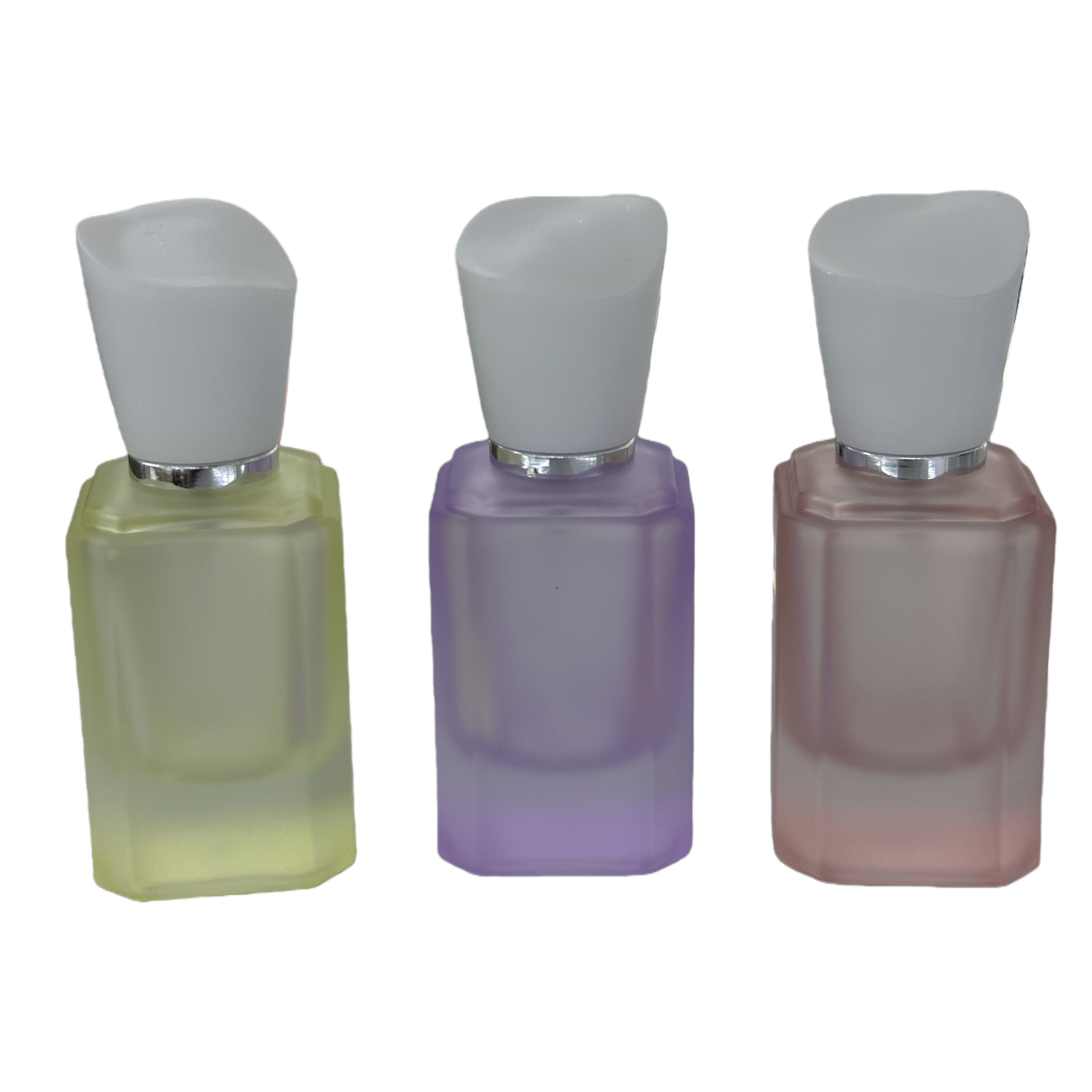 30ml high-end matte macaron-colored glass perfume bottle, rectangular hydrating spray, portable replacement bottle, empty bottle Item Picture