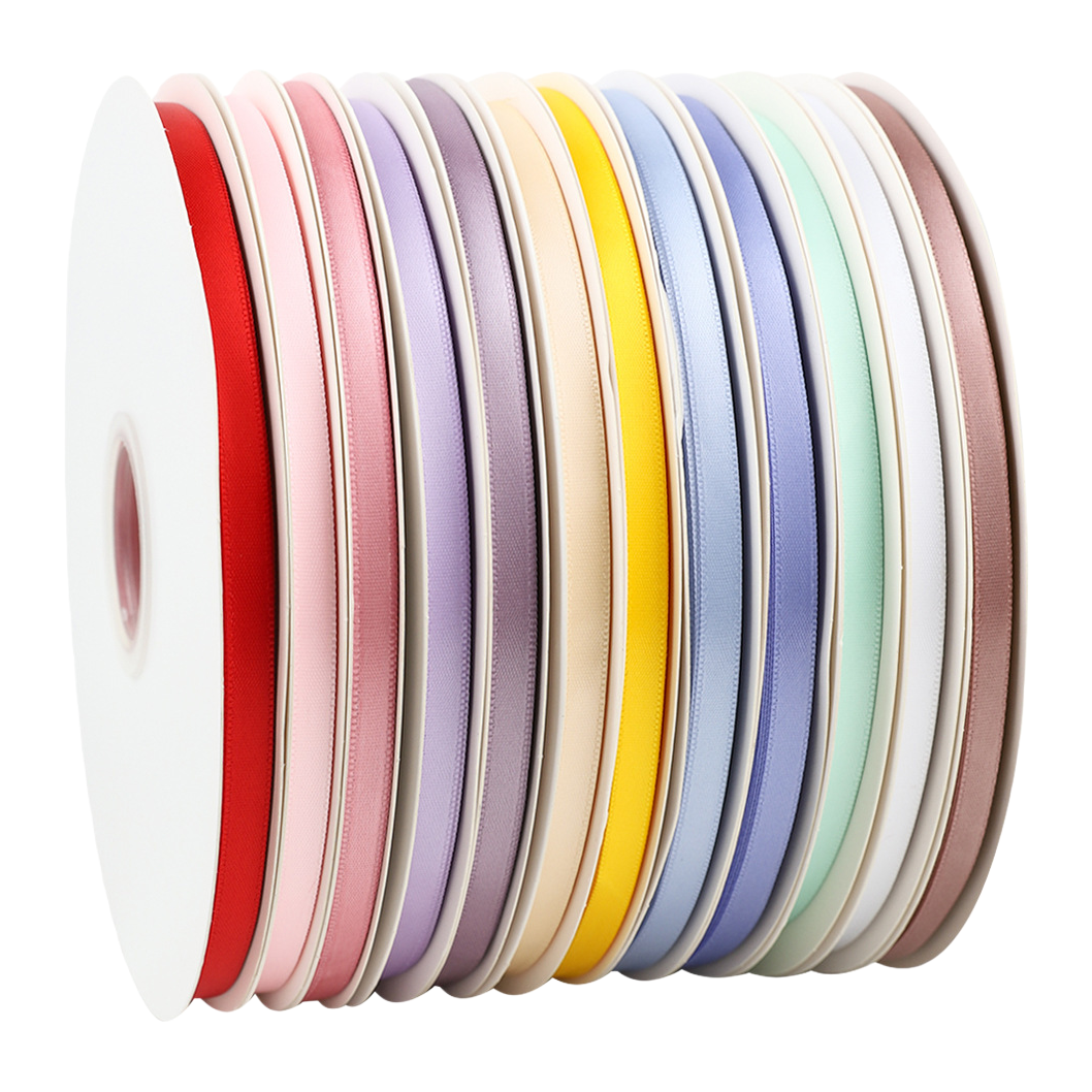 Fine silk ribbon, polyester satin ribbon, diy handmade clothing accessories, braided hair ornaments, cake wrapping, decorative weaving