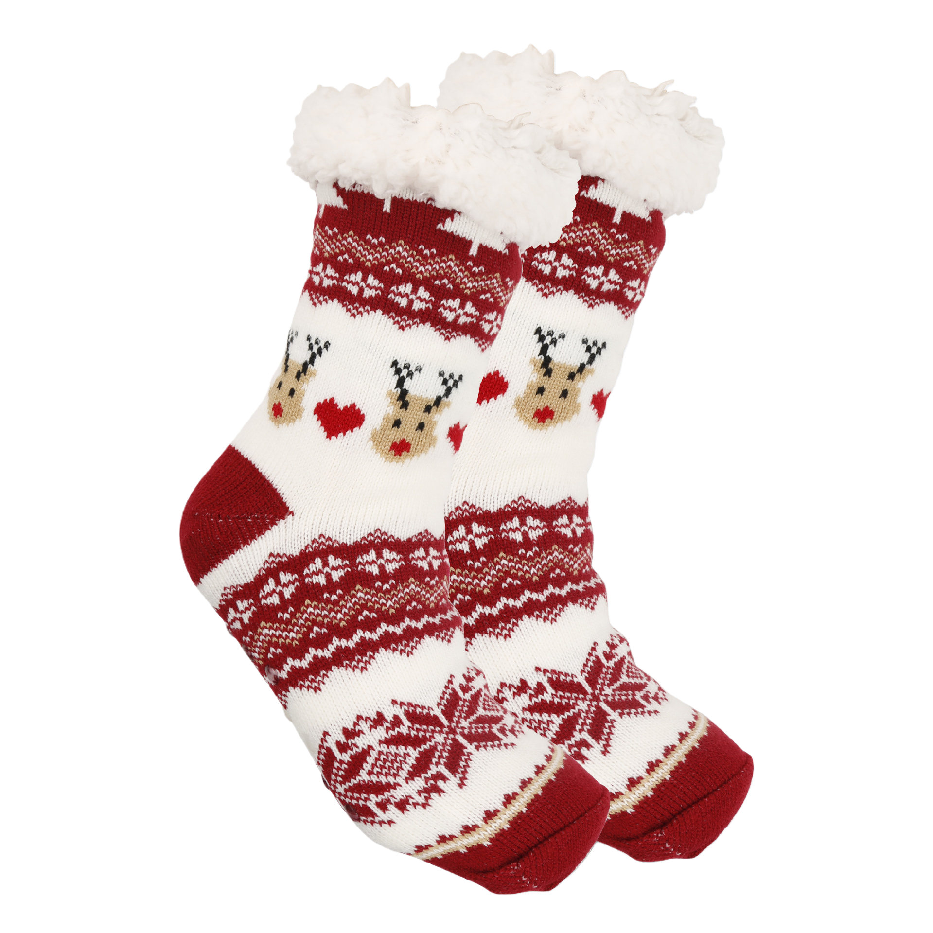 Christmas socks, ladies' autumn and winter floor socks, snow socks, thickened and fleece home sleeping socks, carpet socks, postpartum socks Item Picture