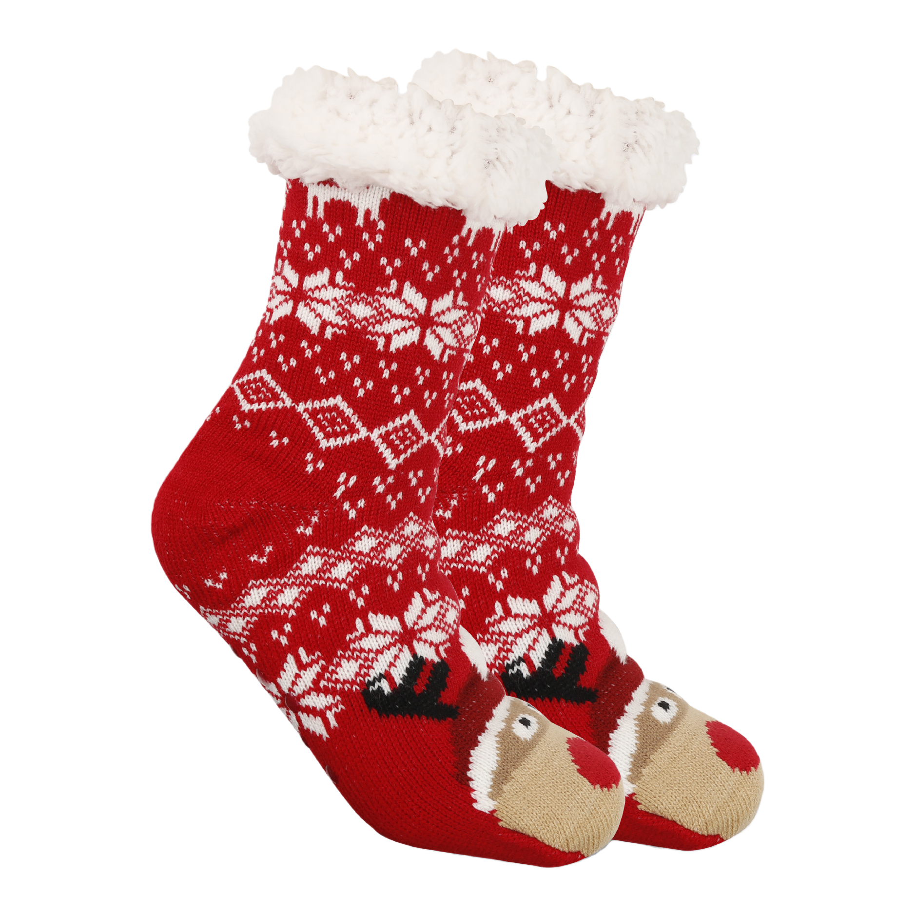 Christmas socks, ladies' autumn and winter floor socks, snow socks, thickened and fleece home sleeping socks, carpet socks, postpartum socks 165624086 Item Picture