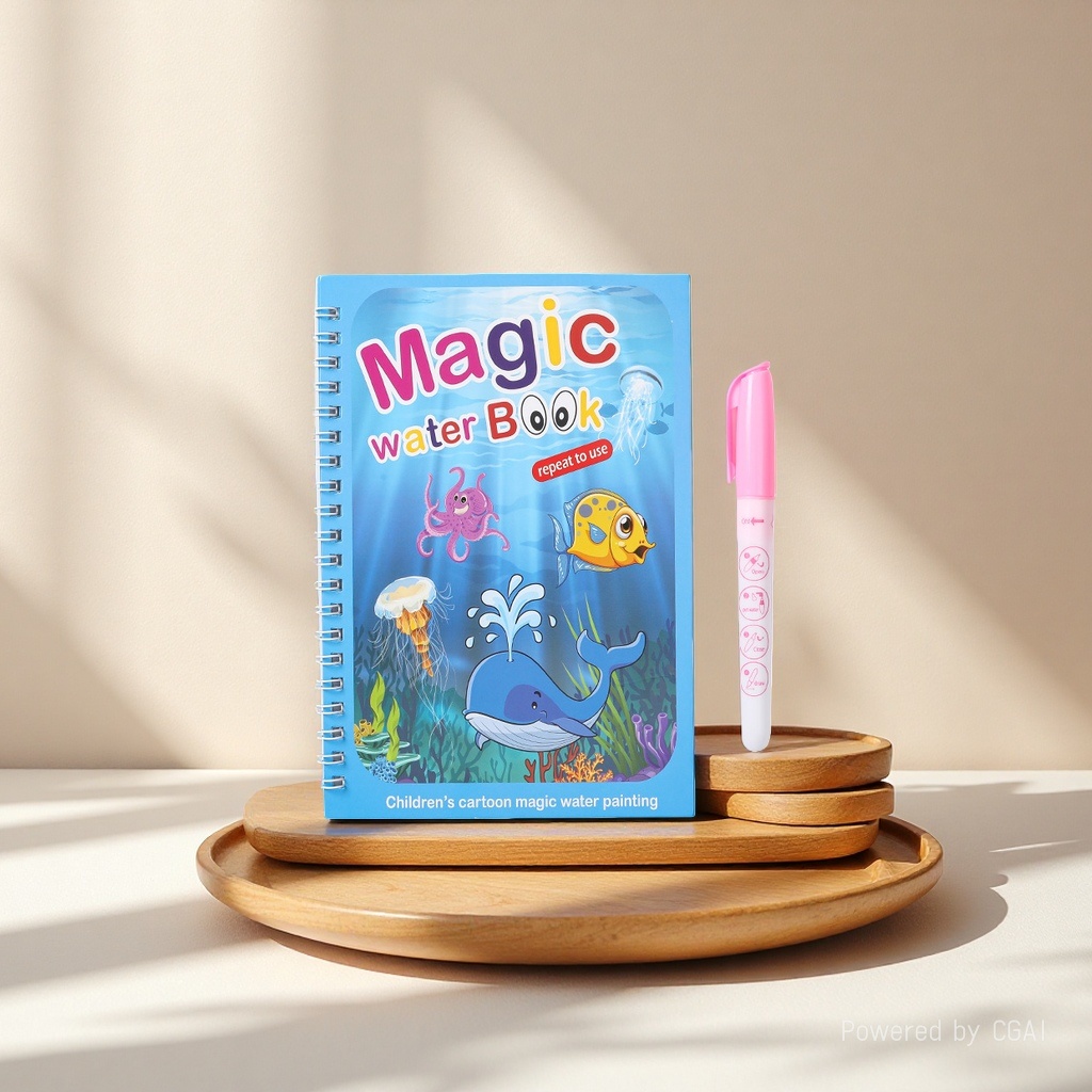 Children's Picture book Magic Coloring Painting Set Baby Intelligence Repeated Coloring Watercolor Painting