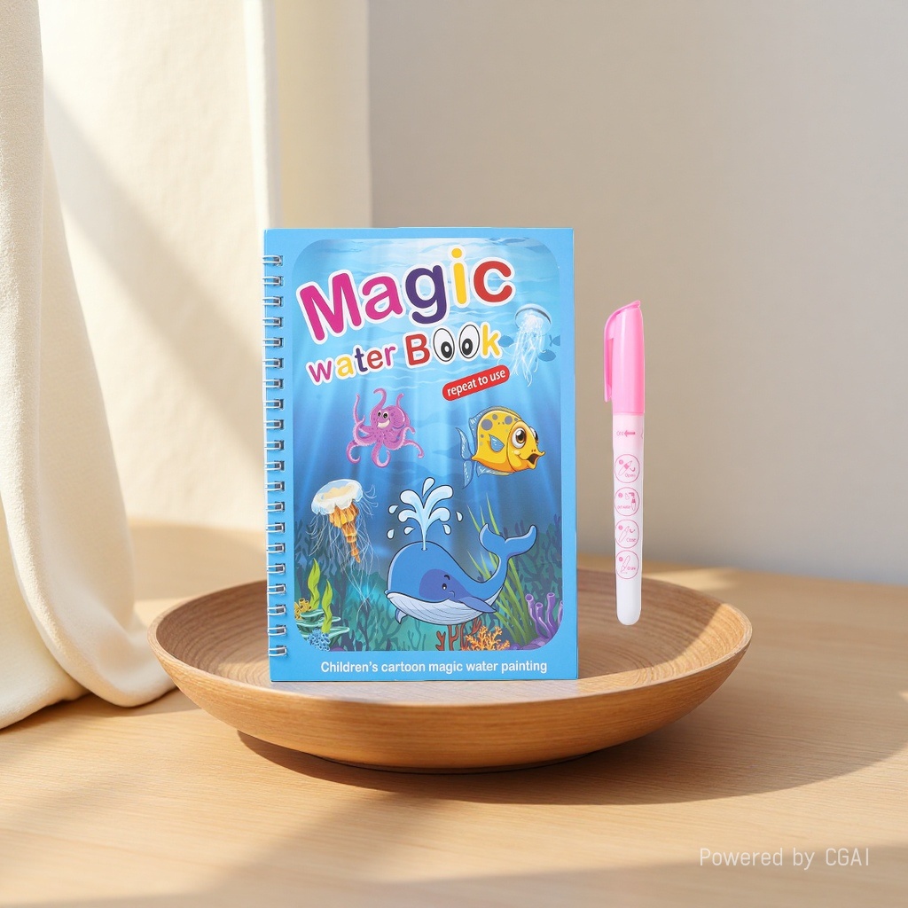 Children's Picture book Magic Coloring Painting Set Baby Intelligence Repeated Coloring Watercolor Painting details Picture