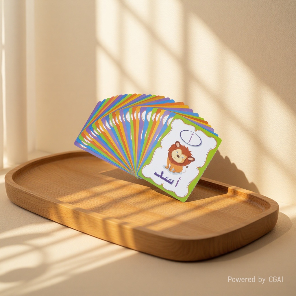 Erasable flashcard science and education card for learning Arabic alphabet recognition, early education for kindergarten children Specification image