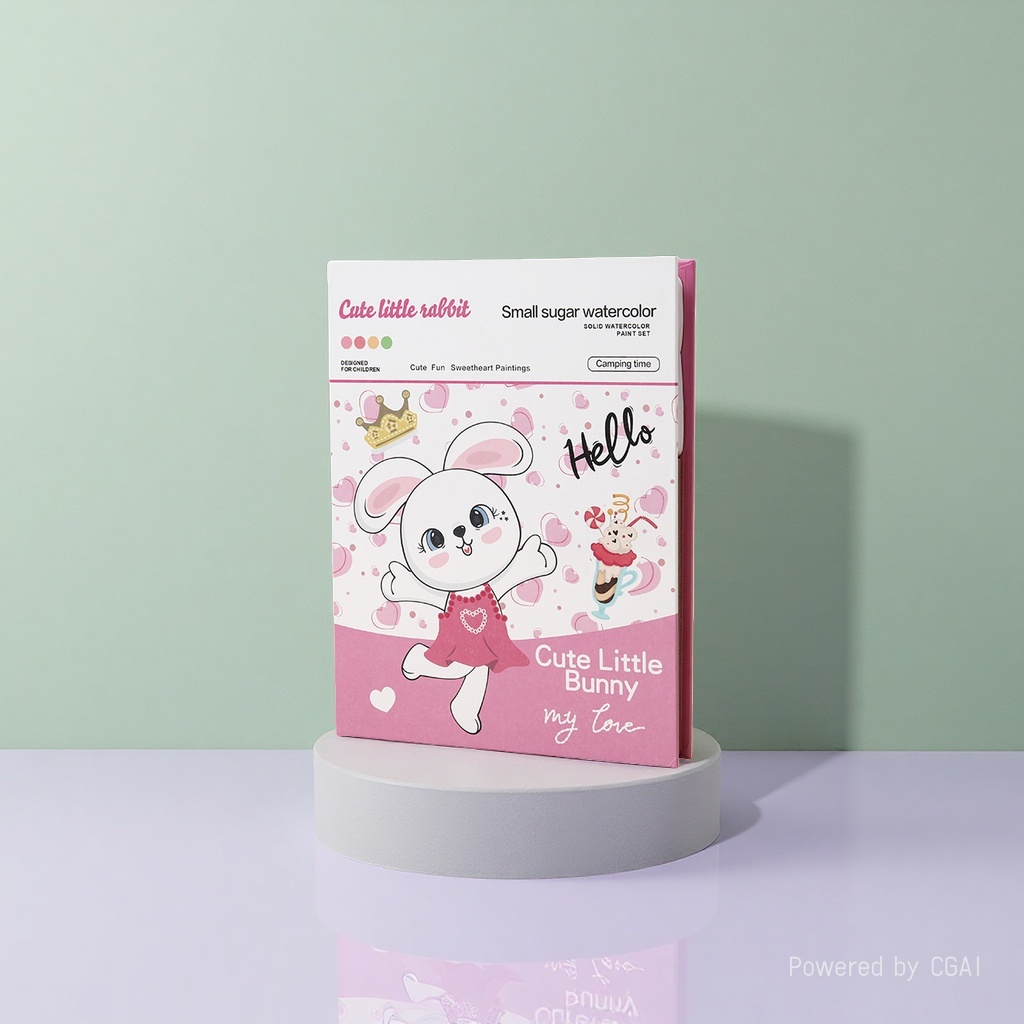 Childhood Watercolor Little Sugar Drawing Children's Coloring Book, Watercolor Painting Book, Watercolor Filling Picture Book, Painting set Application Scenario