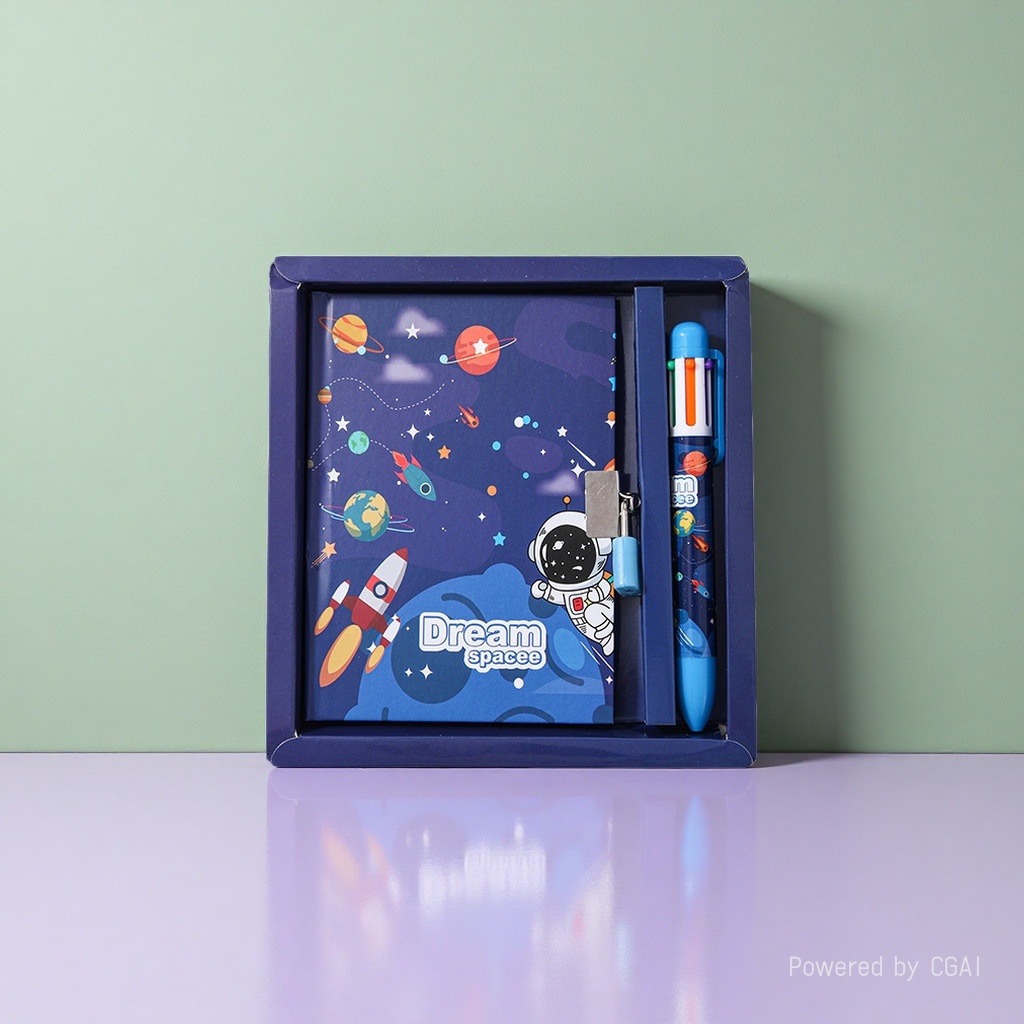 Children's diary password lock, primary school students' prize handbook gift box set Application Scenario