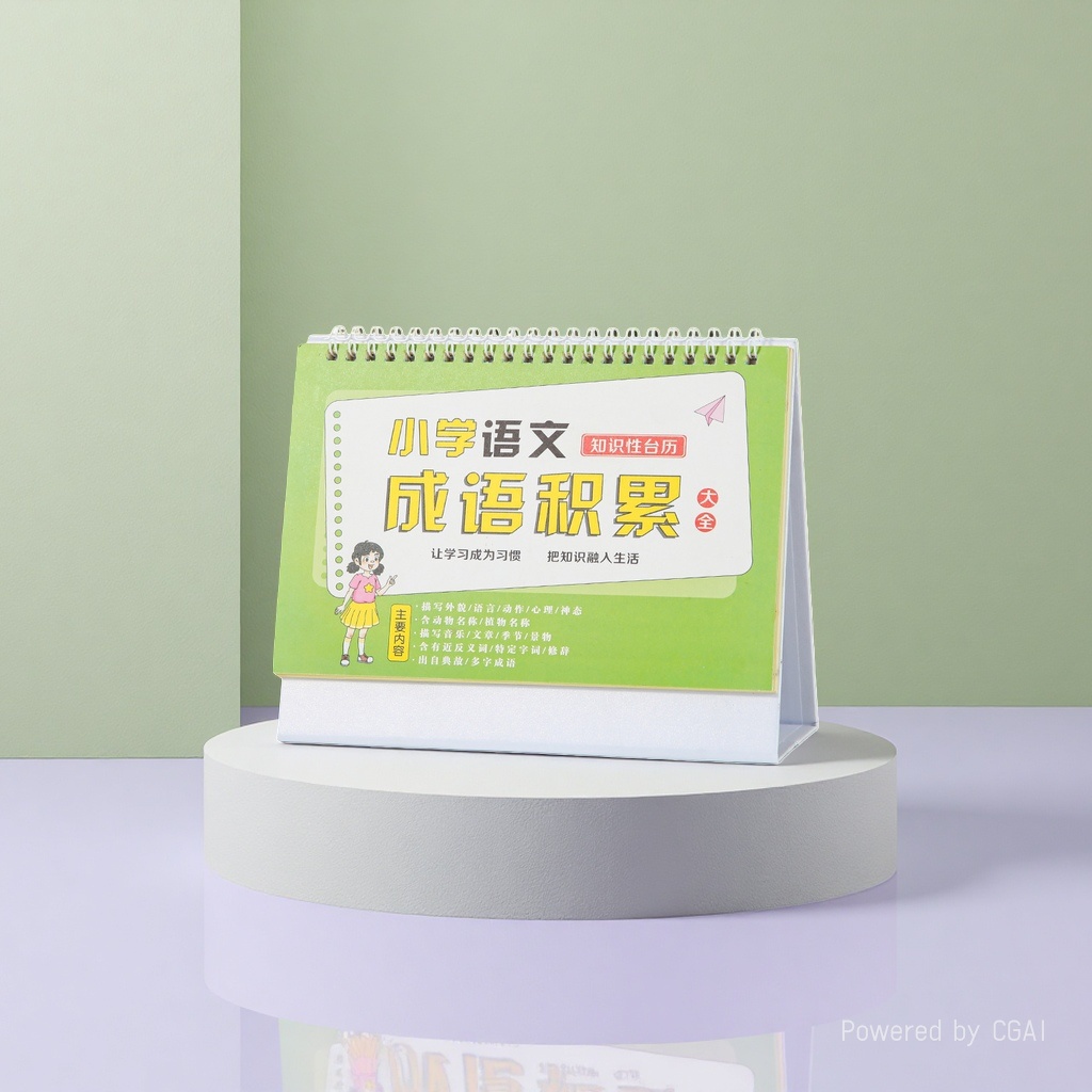 Primary school mathematics desk calendar single book, reversible, minimalist quick calculation formula chart Specification image