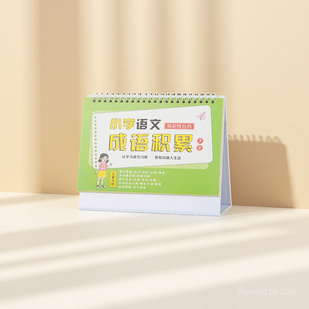 Primary school mathematics desk calendar single book, reversible, minimalist quick calculation formula chart details Picture