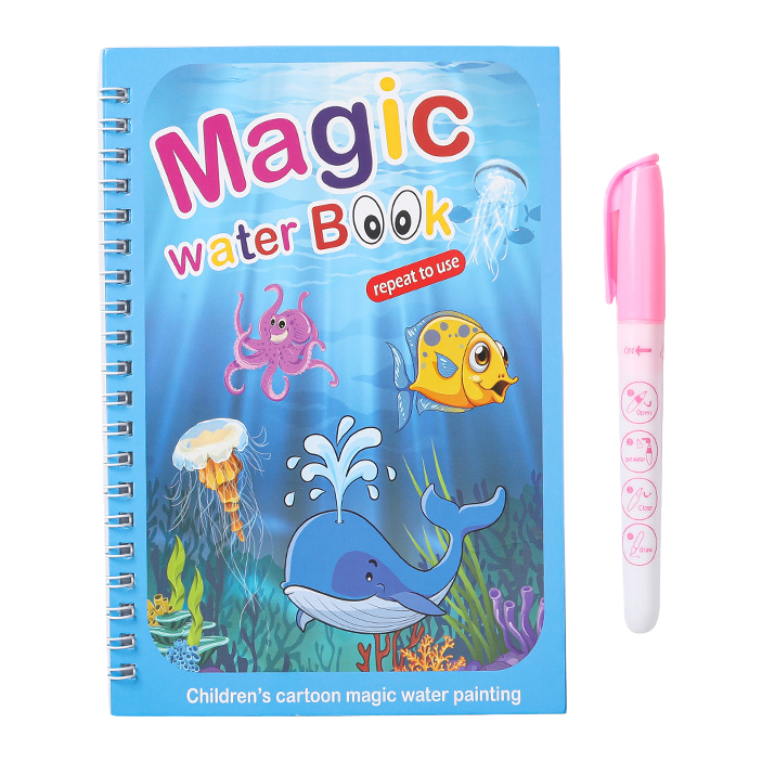 Children's Picture book Magic Coloring Painting Set Baby Intelligence Repeated Coloring Watercolor Painting Item Picture