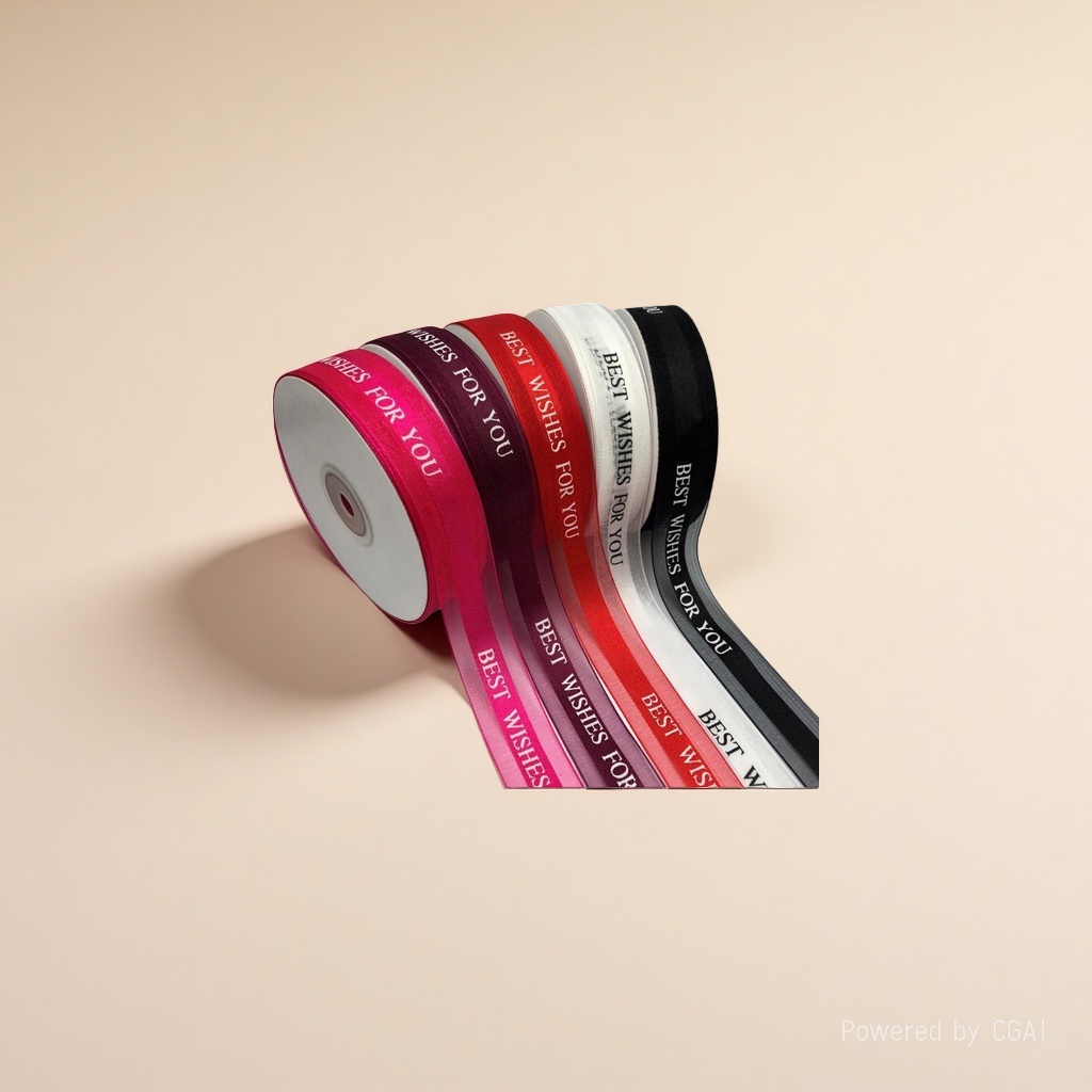 Birthday ribbon cake packaging ribbons, fruit and flower gift box packaging ribbons, gauze ribbons, satin edge nets, gold edge ribbons Application Scenario