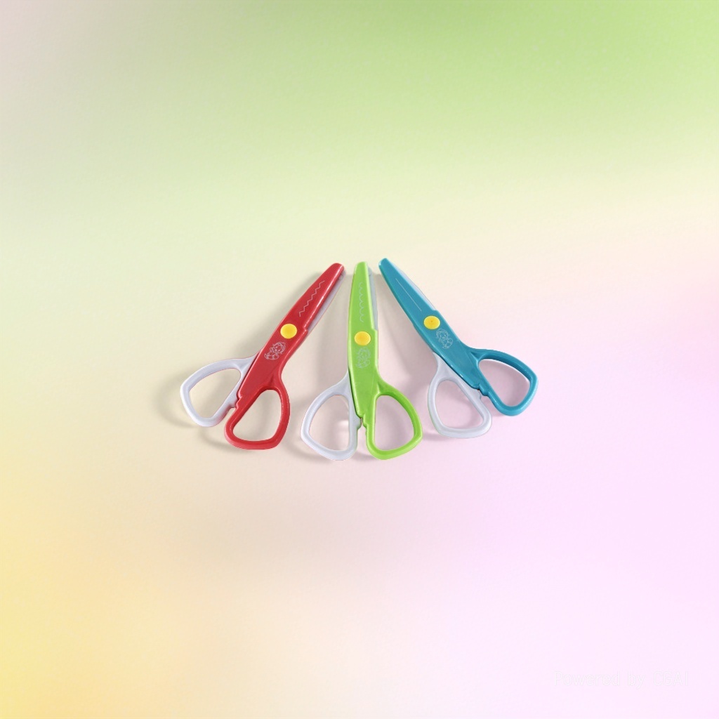 Colored children's scissors and thickened safety scissors are suitable for use by primary school students in kindergartens Specification image