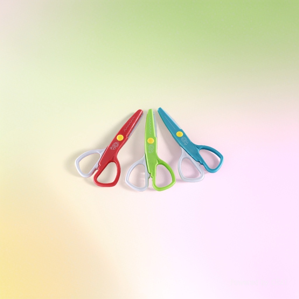 Colored children's scissors and thickened safety scissors are suitable for use by primary school students in kindergartens