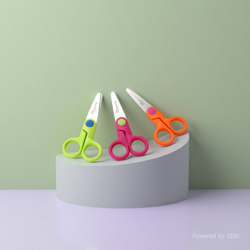 Factory direct sales of stainless steel scissors, student scissors, children's special scissors Specification image
