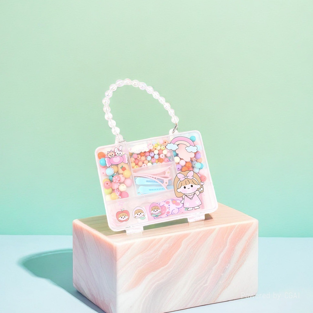 Cute cartoon children's jewelry sets, decorations, pet supplies, children's cosmetics, necklaces details Picture