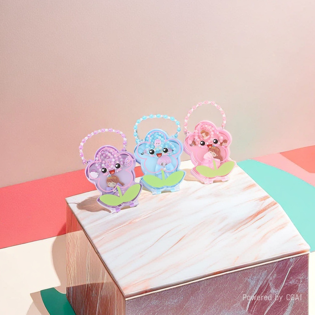 Cartoon flower-shaped children's cute fabric hair clips, headbands, accessories and children's hair accessory sets details Picture