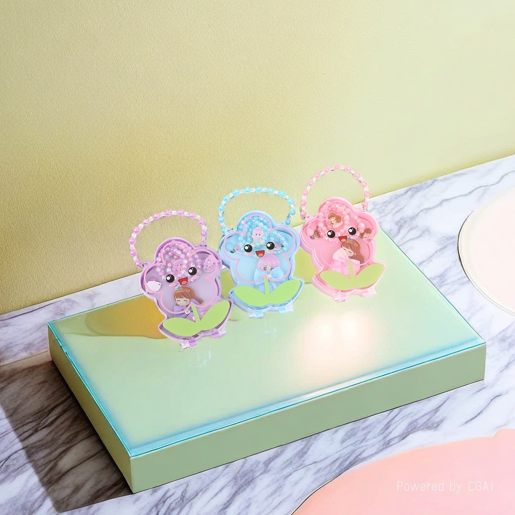 Cartoon flower-shaped children's cute fabric hair clips, headbands, accessories and children's hair accessory sets