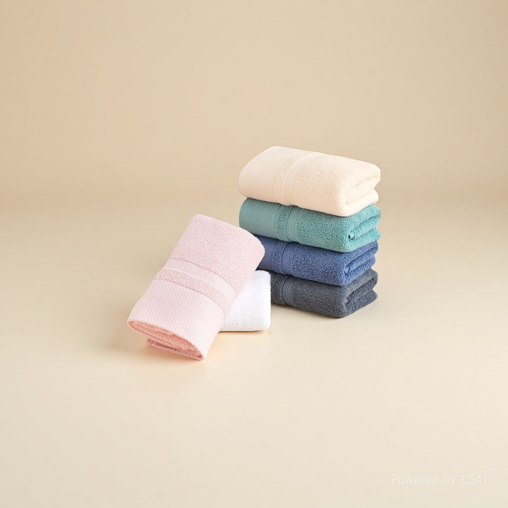 Wholesale of thickened, combed long-staple cotton adult face wash household gifts, plain, out-of-stock absorbent face towels details Picture