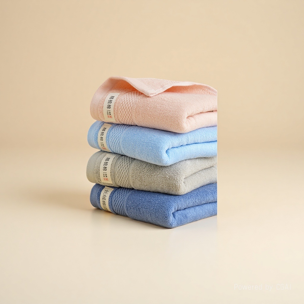Single-piece household all-cotton adult towel, soft and absorbent face towel, pure cotton color Application Scenario