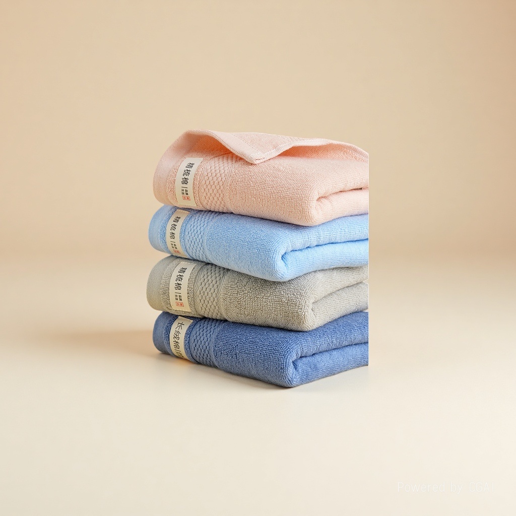 Single-piece household all-cotton adult towel, soft and absorbent face towel, pure cotton color Item Picture