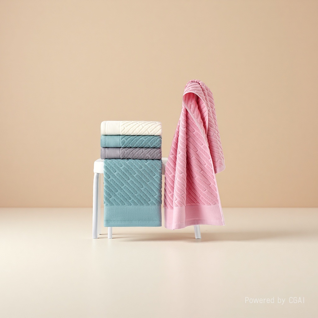 Pure cotton thickened children's small bath towel 50X100cm soft absorbent large bath towel special gift Item Picture