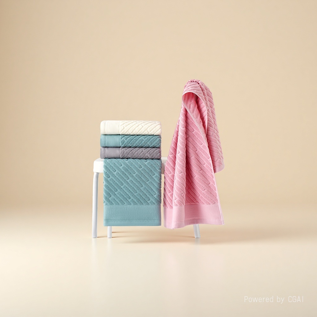 Pure cotton thickened children's small bath towel 50X100cm soft absorbent large bath towel special gift Specification image