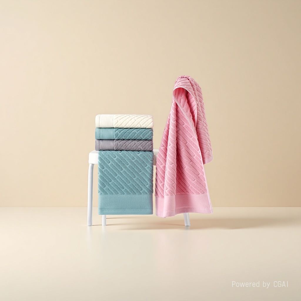 Pure cotton thickened children's small bath towel 50X100cm soft absorbent large bath towel special gift Application Scenario