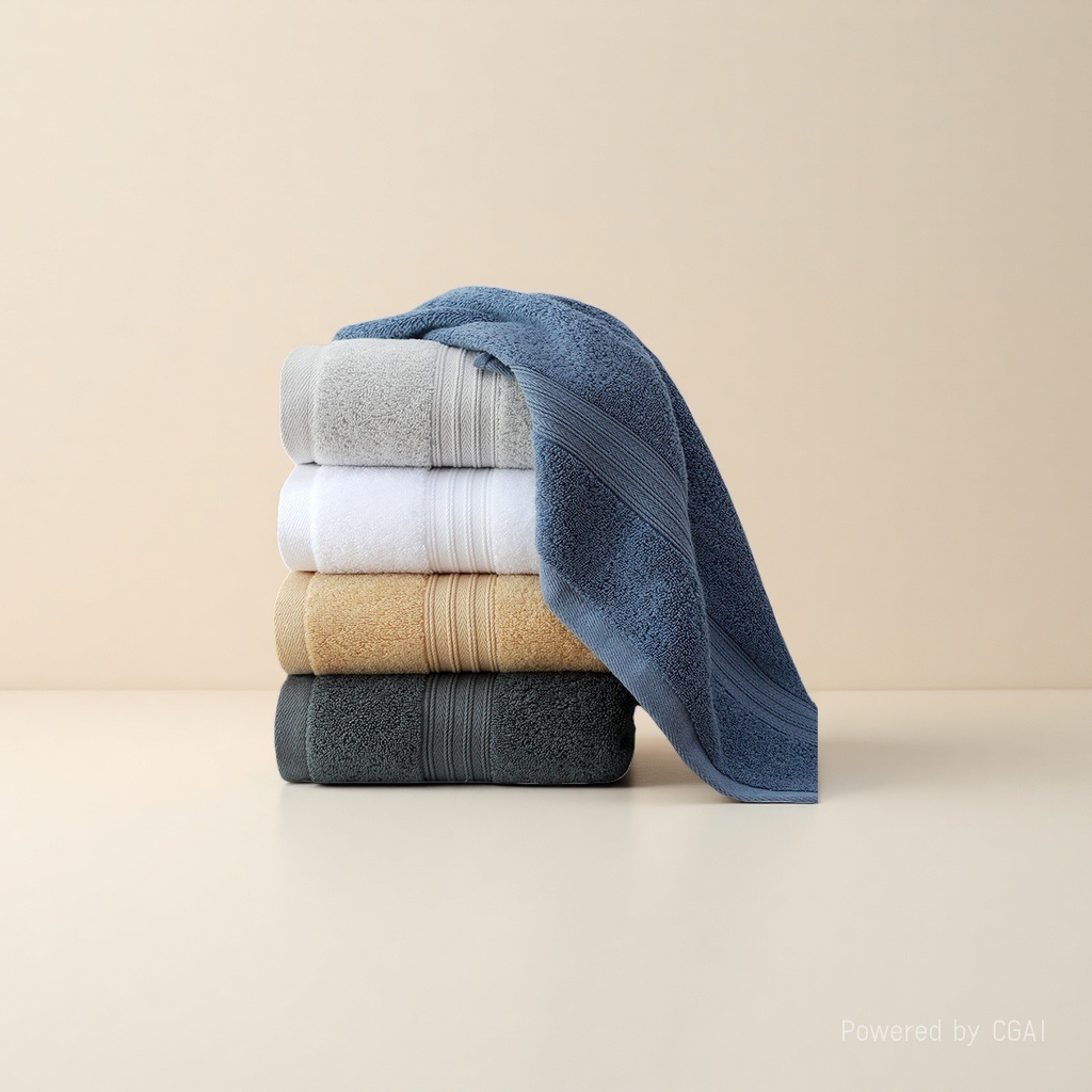 The thick pure cotton bath towel is available in plain colors for both adults and children Application Scenario