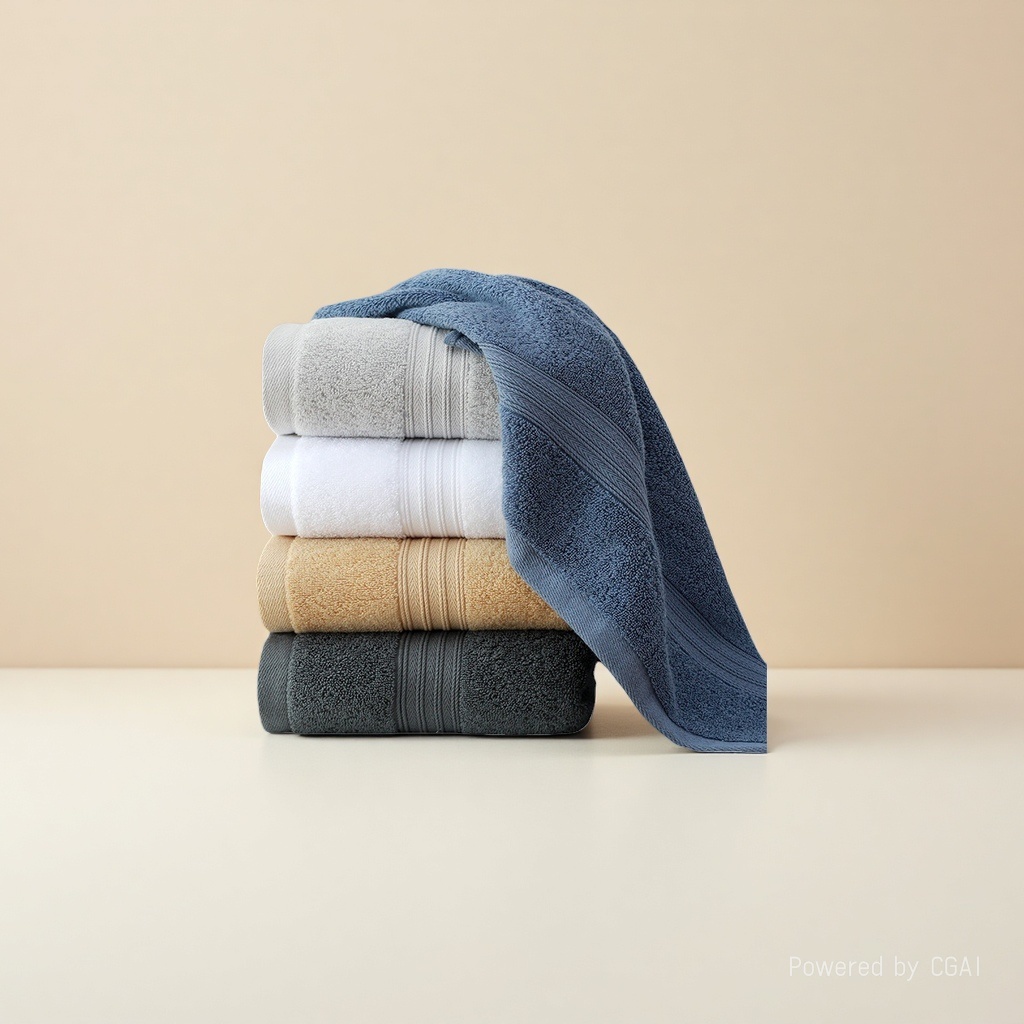 The thick pure cotton bath towel is available in plain colors for both adults and children Item Picture