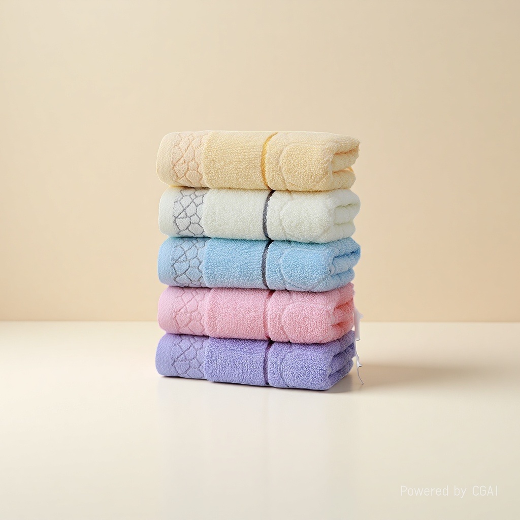 All-cotton, thickened adult face towel, pure cotton household labor protection gift, combed cotton, soft details Picture